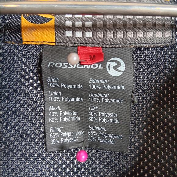 Rossignol Ski Jacket Red and White Size Medium Men's Hooded Zippered Pockets - Picture 10 of 16